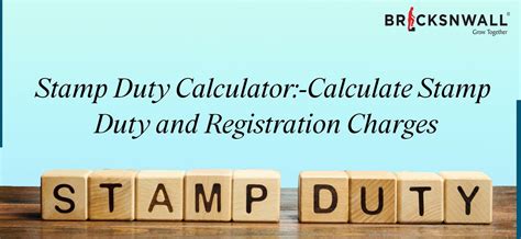 stamp duty calculaotr|calculate stamp duty and registration charges.